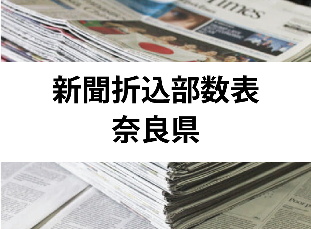 【新聞折込】奈良県折込部数表