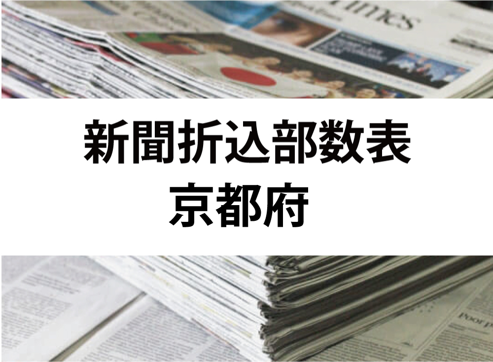 【新聞折込】京都府折込部数表